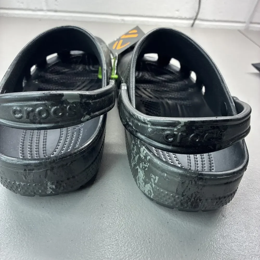 Crocs Classic Veil Camo Black Tac Unisex NEW Size 8 Men’s Or 10 Women’s